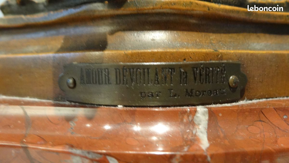 Ancienne pendule en r&eacute;gule et marbre Bijoux et montres