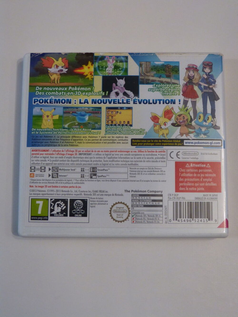 JEU POKEMON X pour nintendo 3 ds Consoles et jeux vidéos