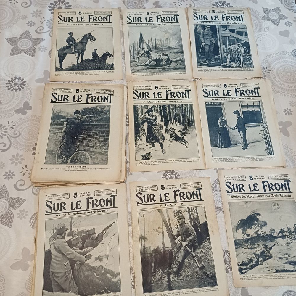 42 Revues journal sur le front guerre 