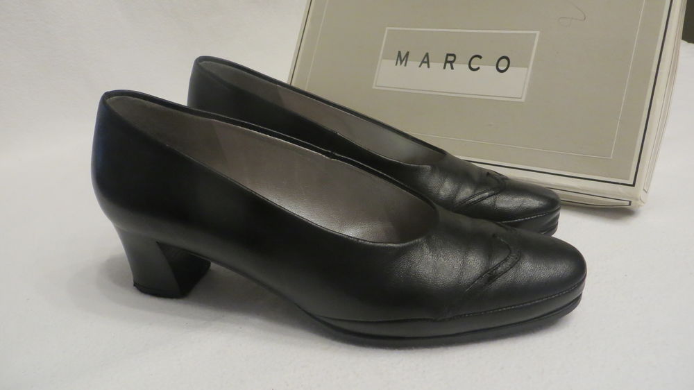 Trotteurs cuir noir excellent &eacute;tat 38 Chaussures