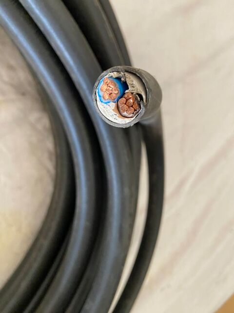 Câble électrique RU 100  RO2V 2x 25 mm2 : 20 ml Preuilly-sur-Claise (37)