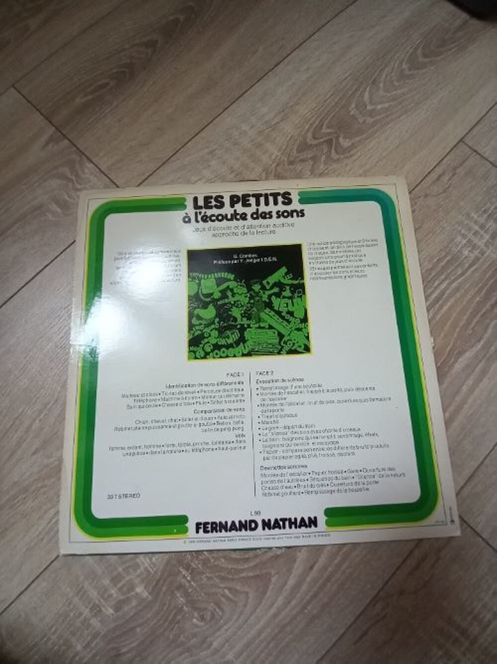 Les petits &agrave; l'&eacute;coute des sons Fernand Nathan vinyle 33 tour CD et vinyles