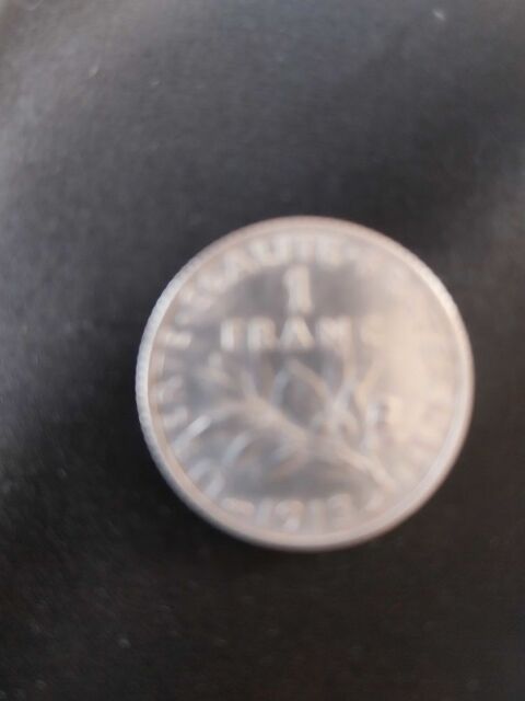 Pièce+monnaie+ancienne+1franc+année+1915 8 Montceau-les-Mines (71)