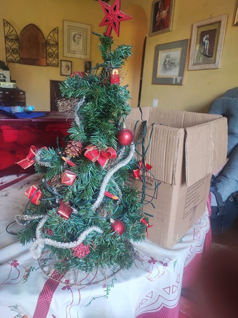 Petit sapin de No&euml;l lumineux Décoration