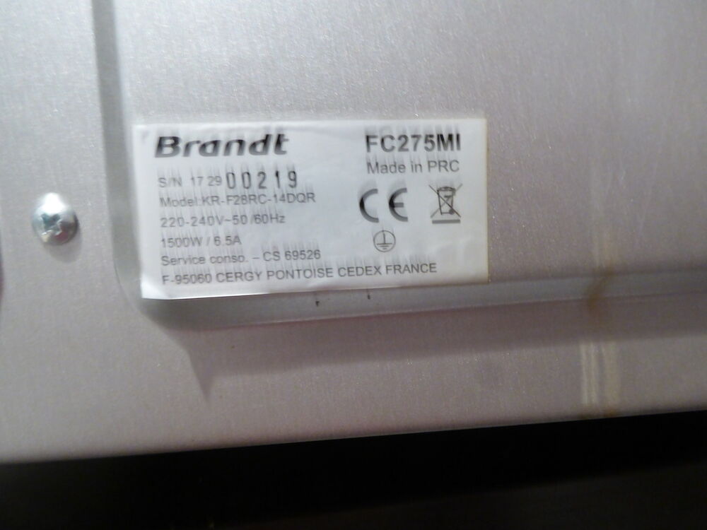 Mini four Brandt FC275MI pour pi&egrave;ces Electroménager
