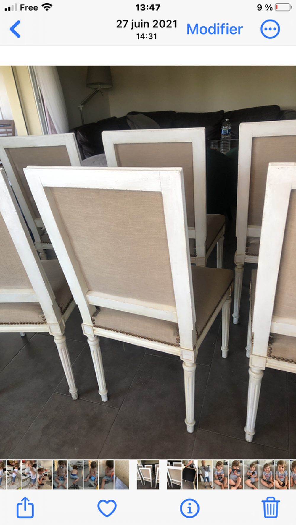 6 chaises style, Louis XVI Meubles