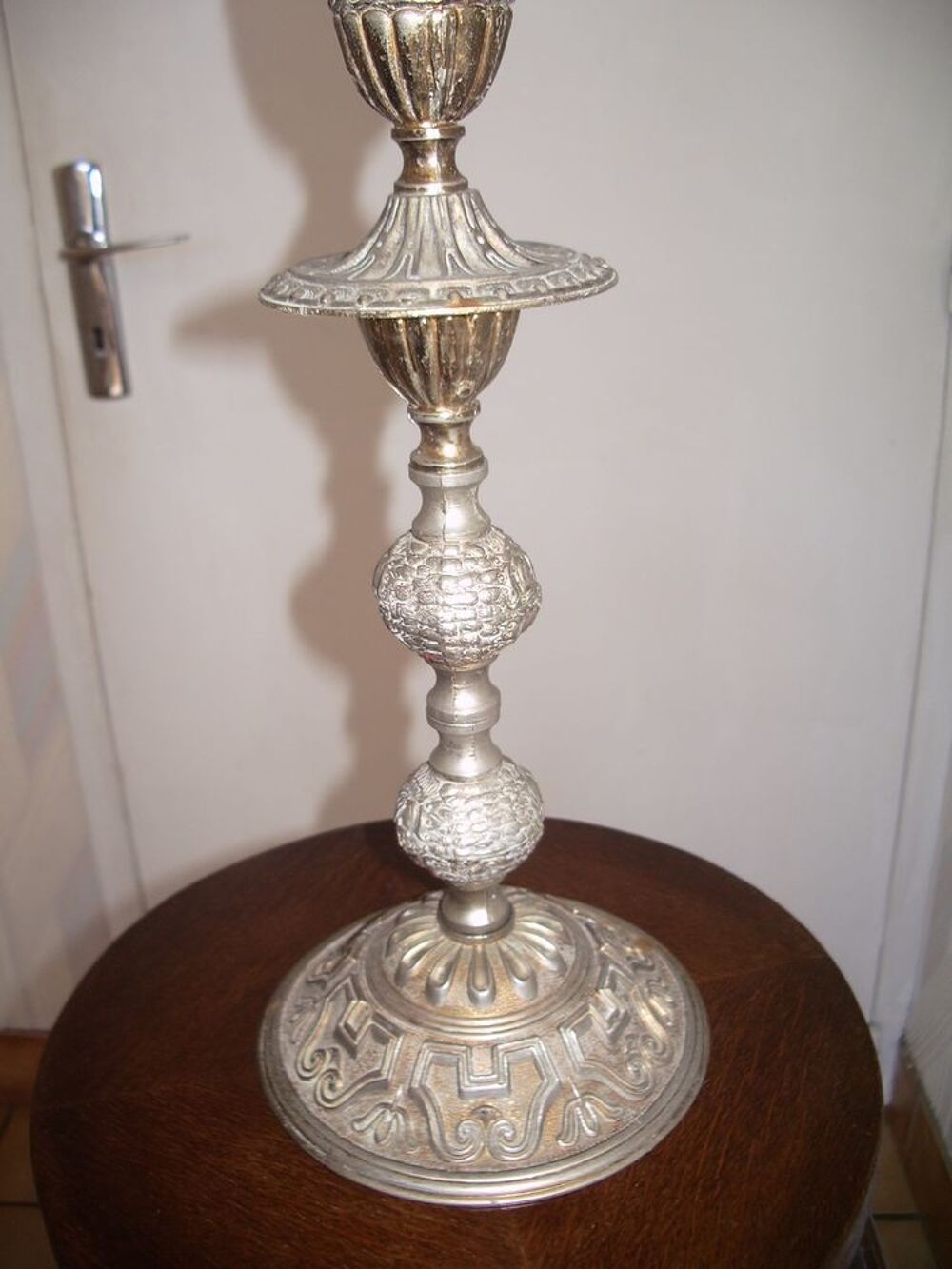 Chandelier / Grand bougeoir (41 cm) ann&eacute;es 1960 Décoration