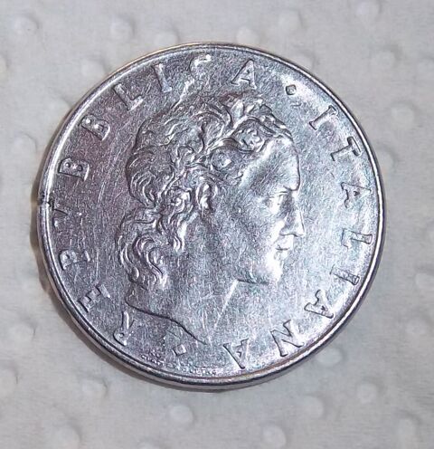 Monnaie italie 50 lires 1978 1 Colombier-Fontaine (25)