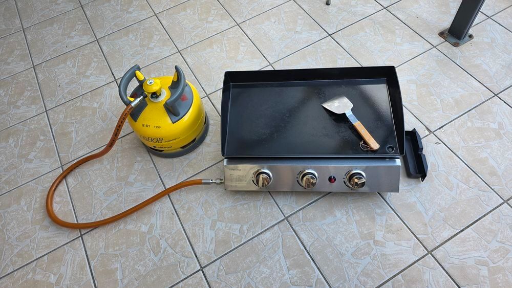 Plancha 3 feux gaz Electroménager