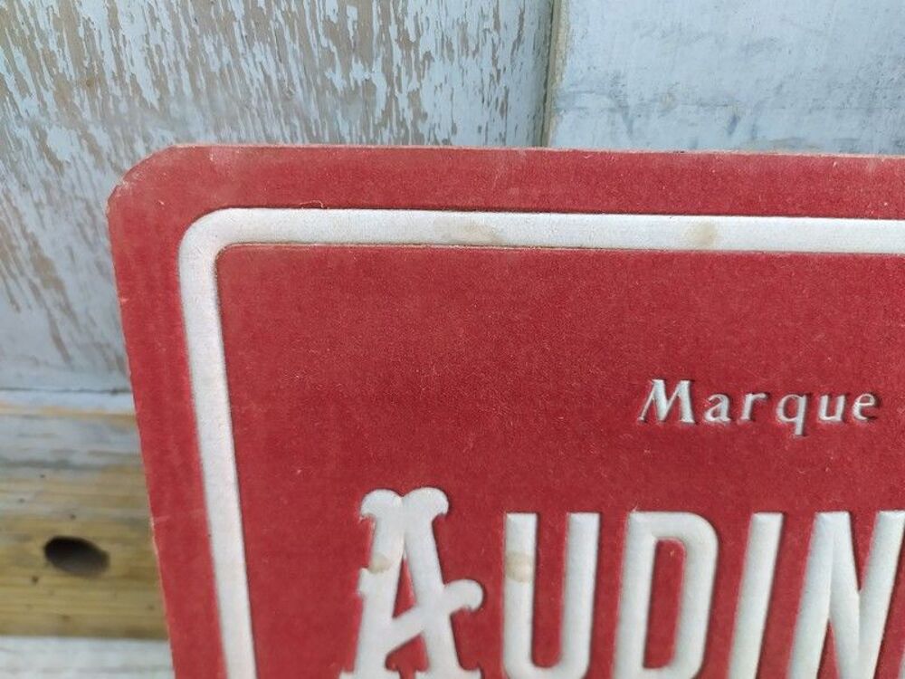 Ancien Carton Publicitaire Vins de Bordeaux Audinet et Buhan 