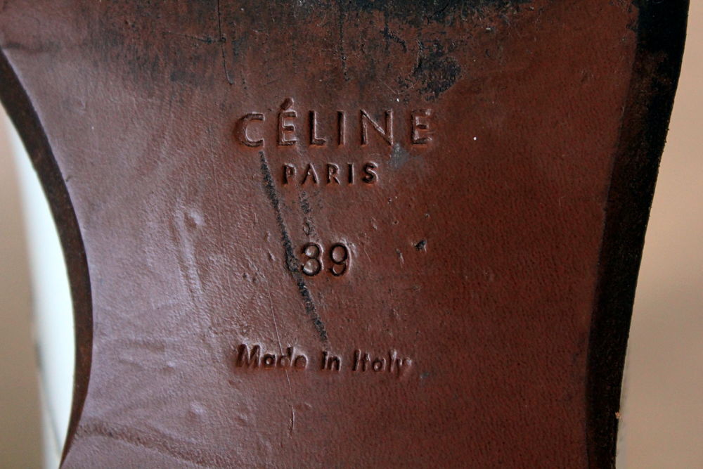 Derbies blanc CELINE par Phoebe Philo T.39 Chaussures