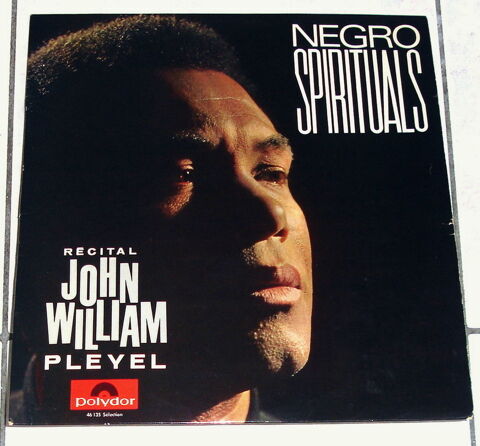 JOHN WILLIAM -33t RCITAL PLEYEL - NEGRO SPIRITUALS - BIEM 6 Tourcoing (59)