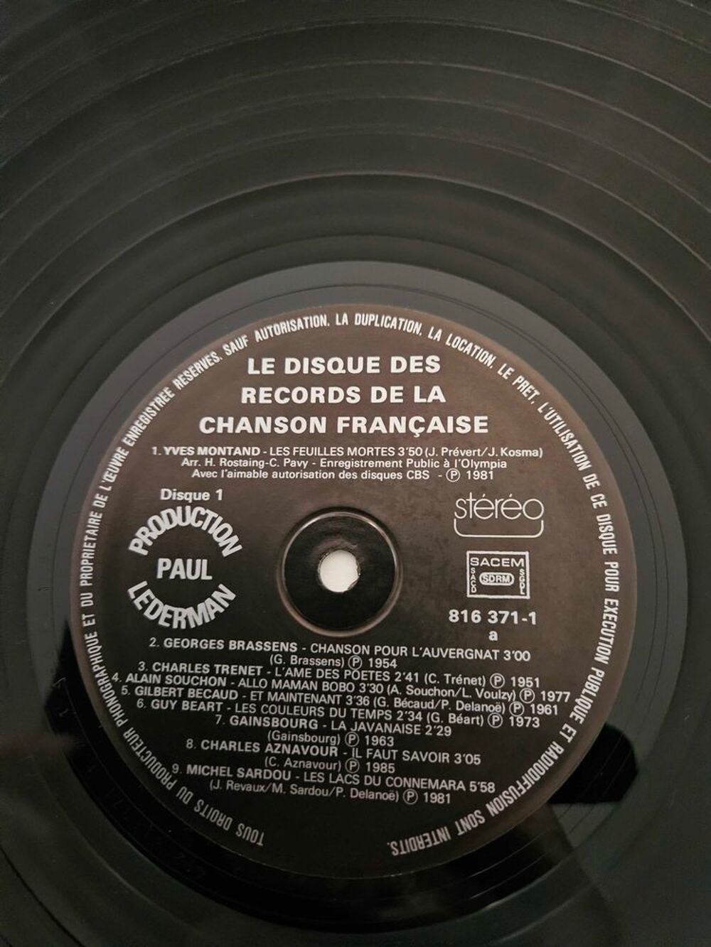 2 vinyles chansons francaises CD et vinyles