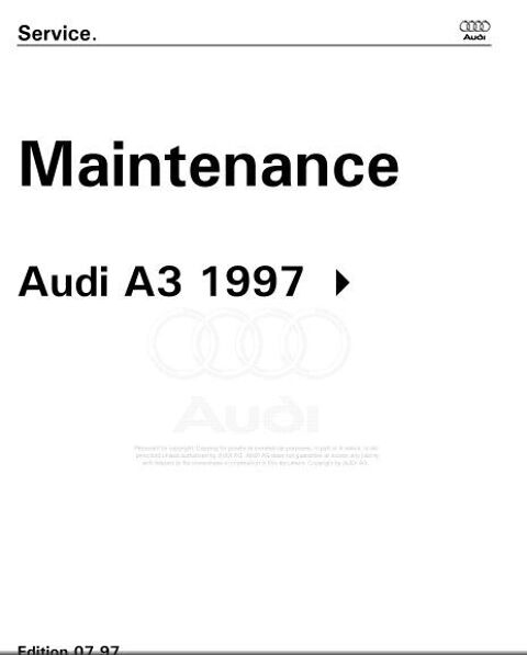 Manuels d'atelier Volkswagen Audi  10 Marseille 1 (13)