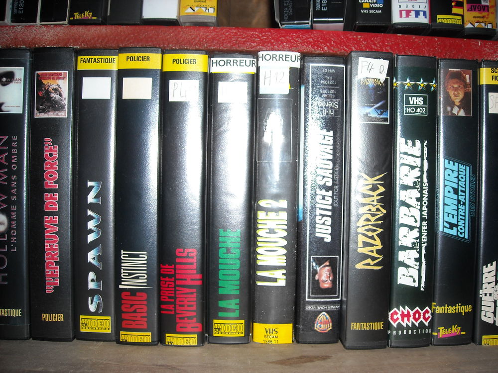 K7 VHS DVD et blu-ray