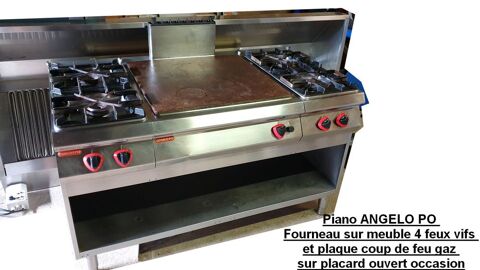Piano Angelo po Fourneau sur meuble 4 feux vifs et plaque 1200 Bourseul (22)