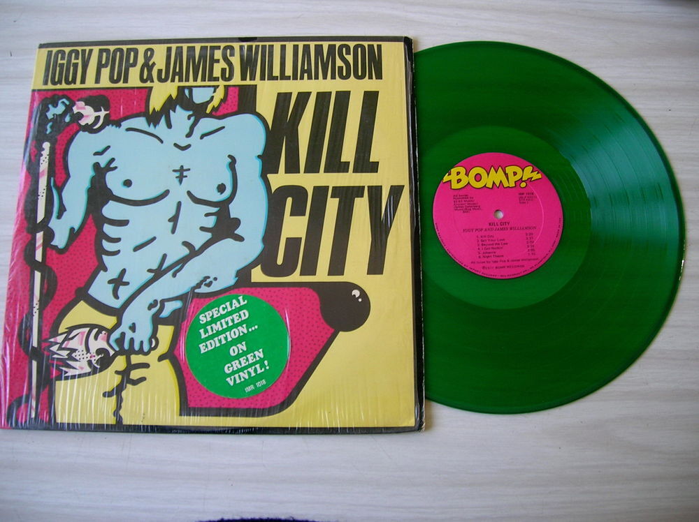 33 Tours IGGY POP and JAMES WILLIAMSON KILL CITY CD et vinyles