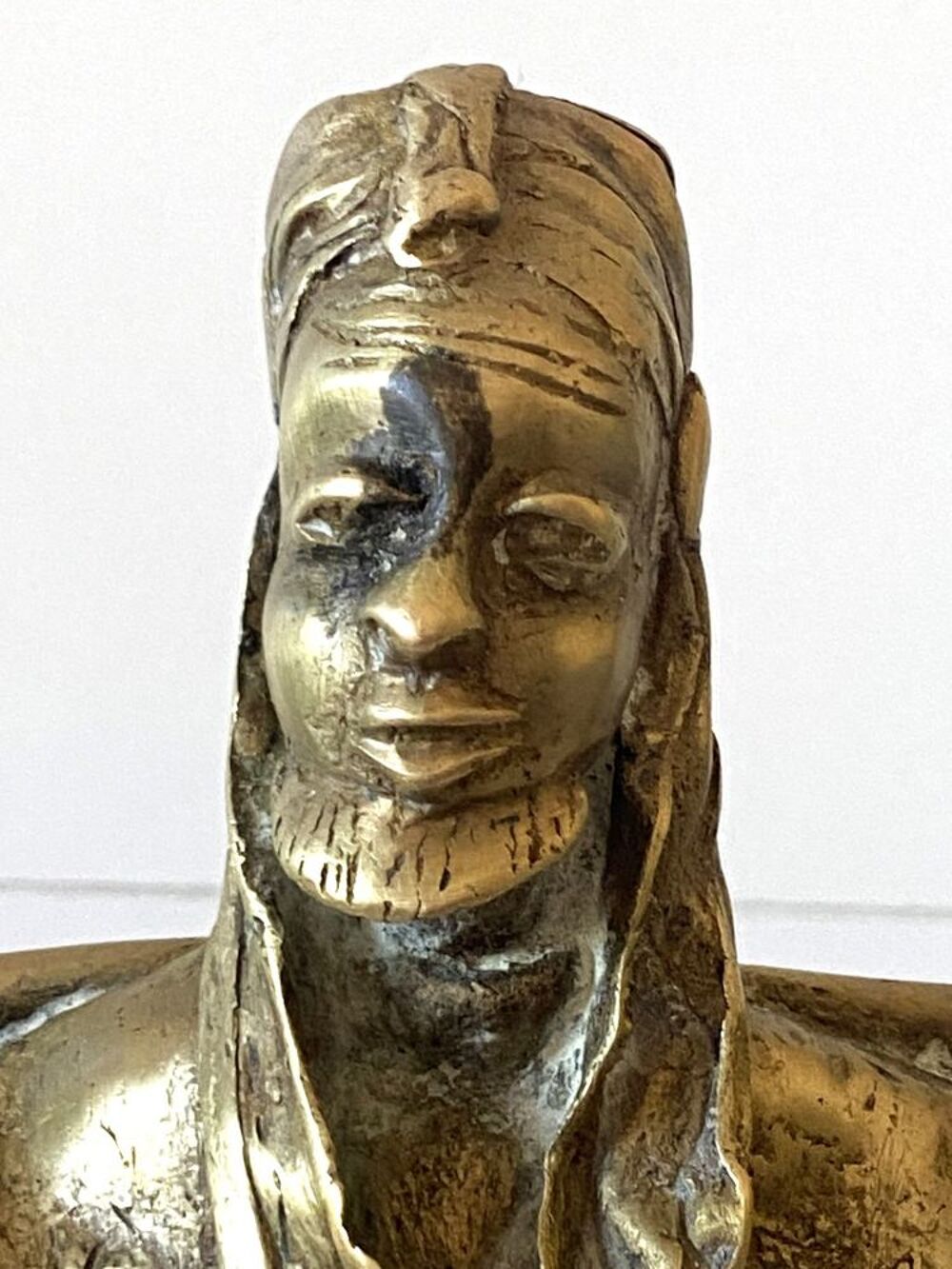 Ancienne Statuette Sujet Figurine Art Africain Ethnie Mossi 