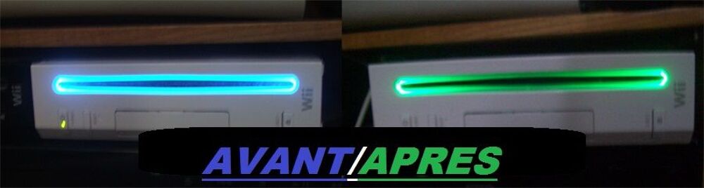 Led Custom Talismoon Nintendo Wii Consoles et jeux vidos