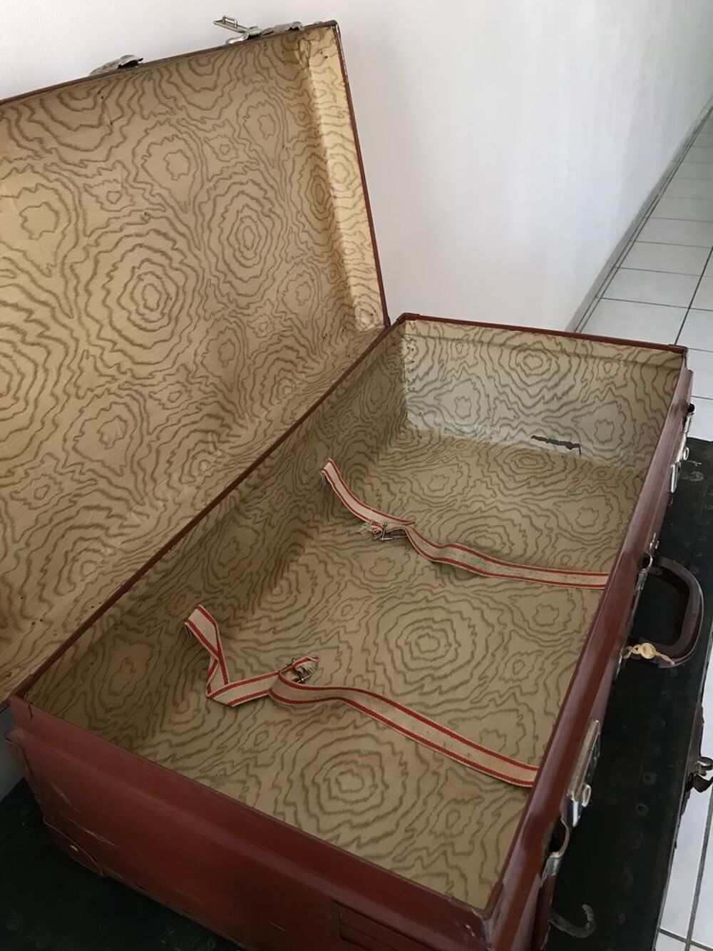 grande valise vintage Maroquinerie