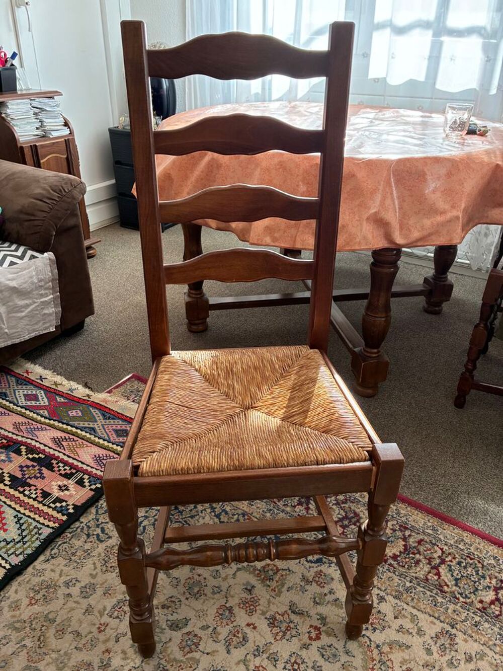 Table ronde en bois pour salon-salle &agrave; manger Meubles