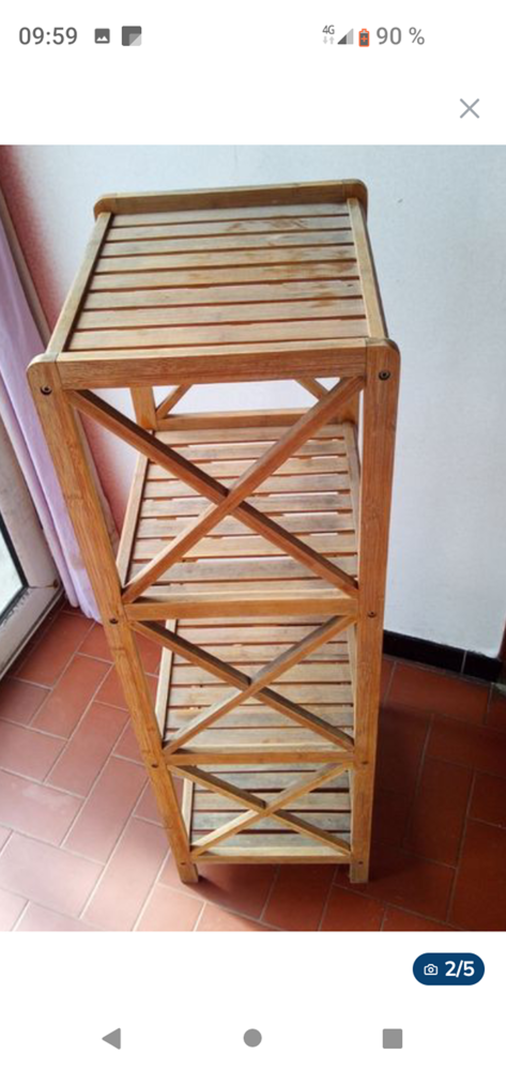 Etag&egrave;re colonne bois Meubles