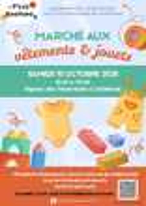 March&eacute; aux v&ecirc;tements et articles de pu&eacute;riculture Bourse d'objets