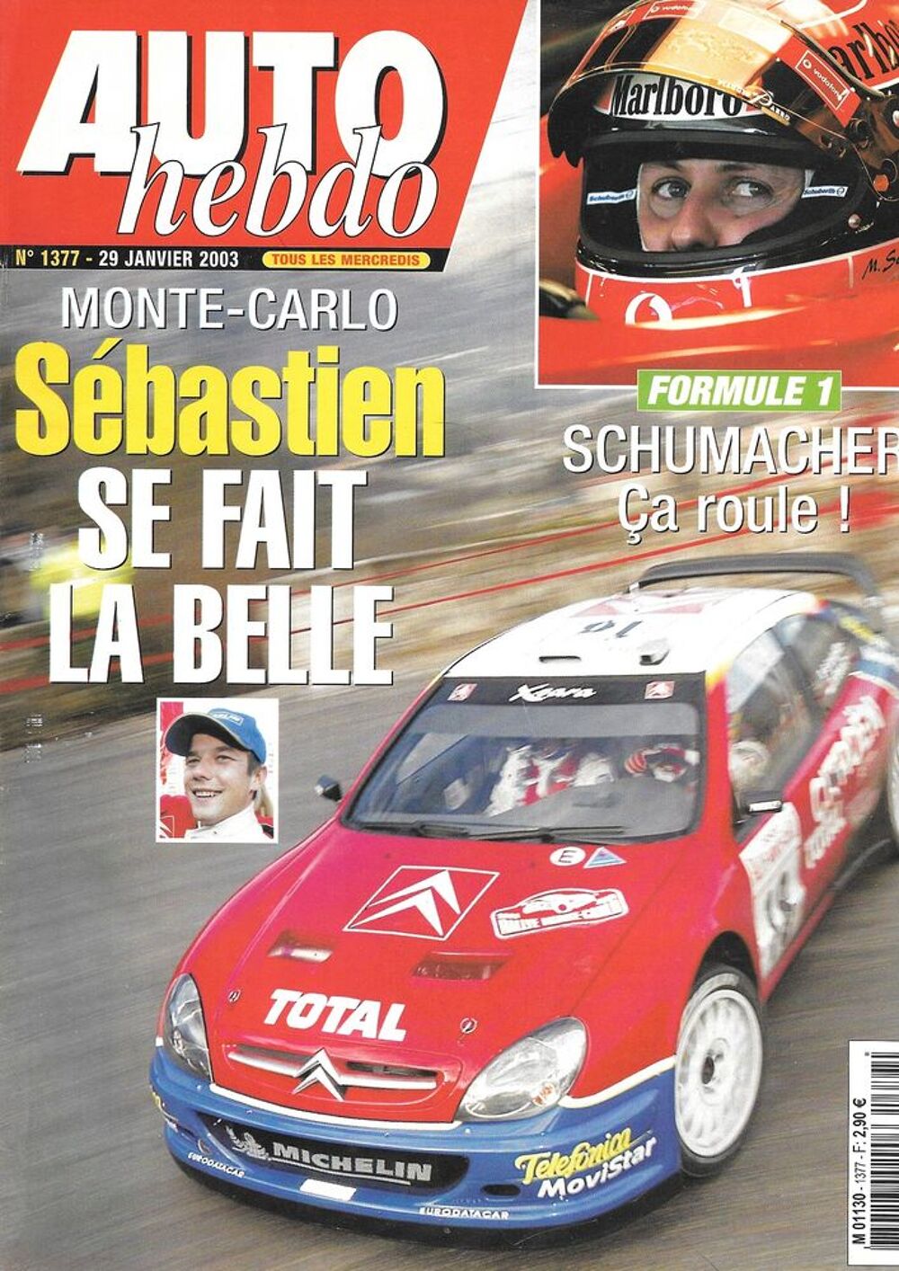 AUTO HEBDO n&deg;1377 2003 BENTLEY Arnage R Rallye Monte Carlo Livres et BD