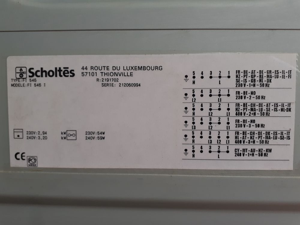 Four choltes &eacute;lectrique avec tourne broche, grill, Electroménager