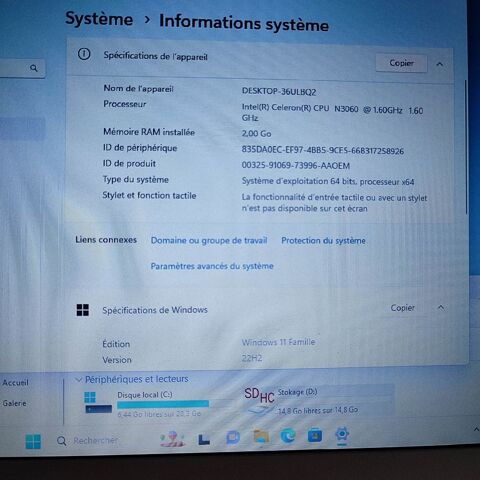 Petit Pc Portable HP+ Sacoche 11pouces  Ordinateur 190 Le Bourget (93)