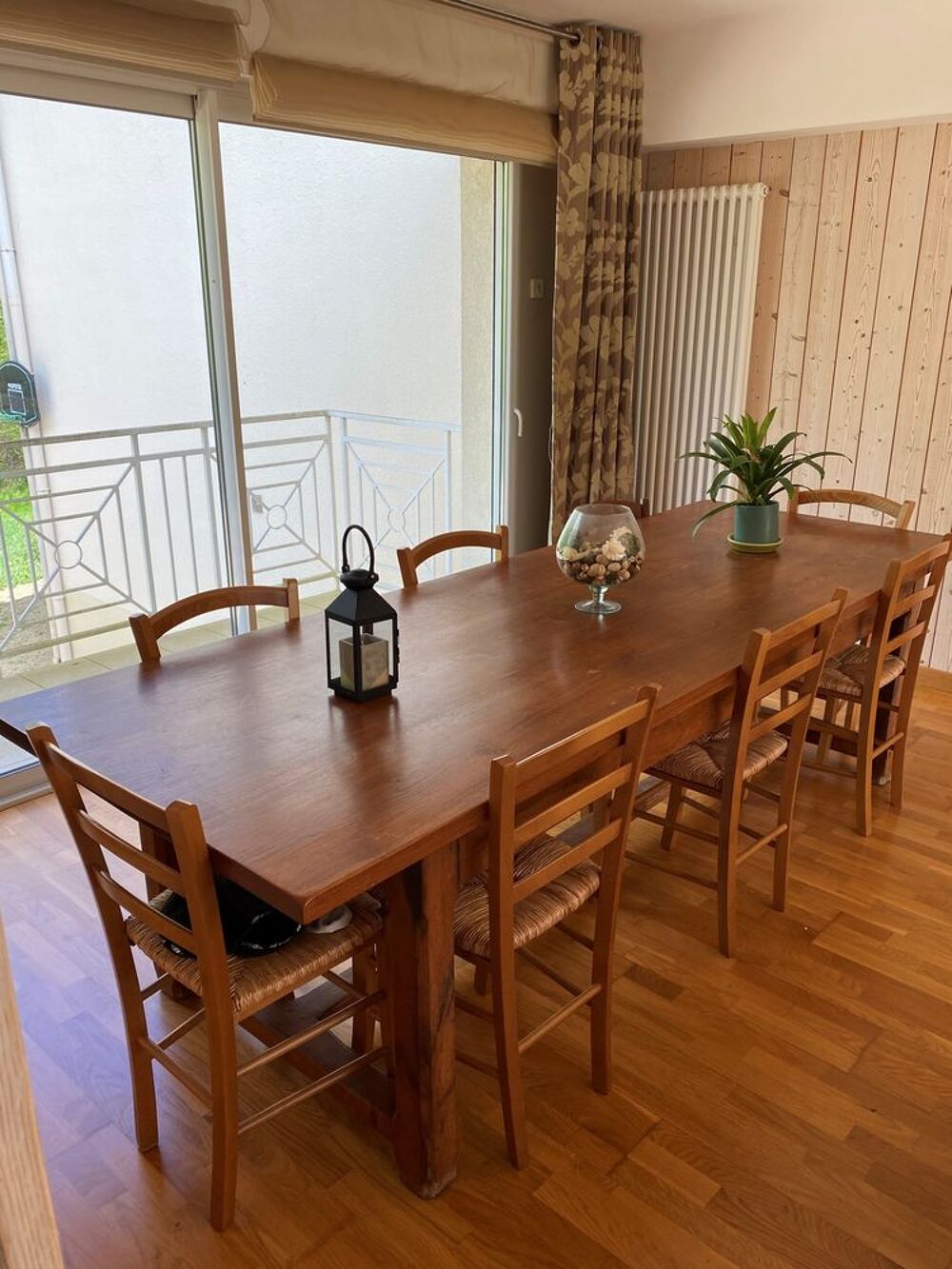 Table de ferme en ch&ecirc;ne massif 10 personnes Meubles