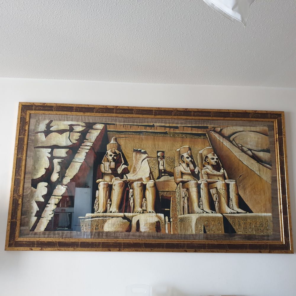 Tableau temple d'Abou Simbel Décoration