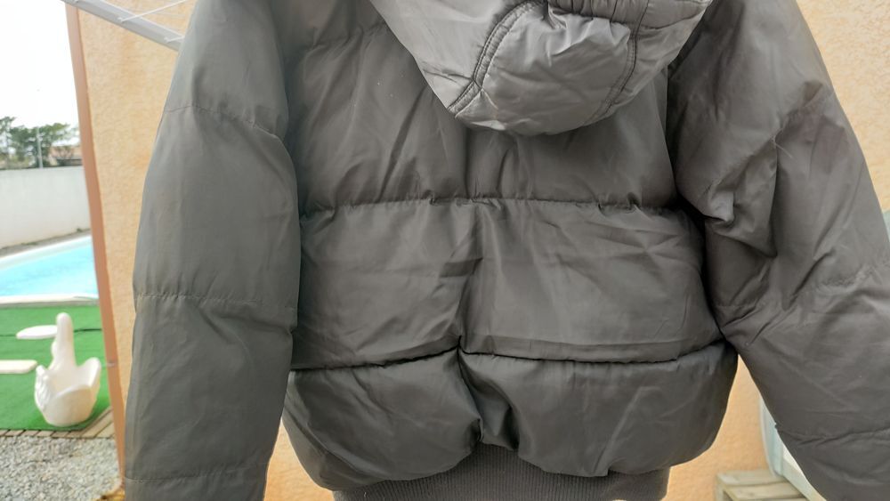 Blouson &agrave; Capuche Maille C&ocirc;tes Doubl&eacute; - "OverGame" - Marron Vêtements enfants