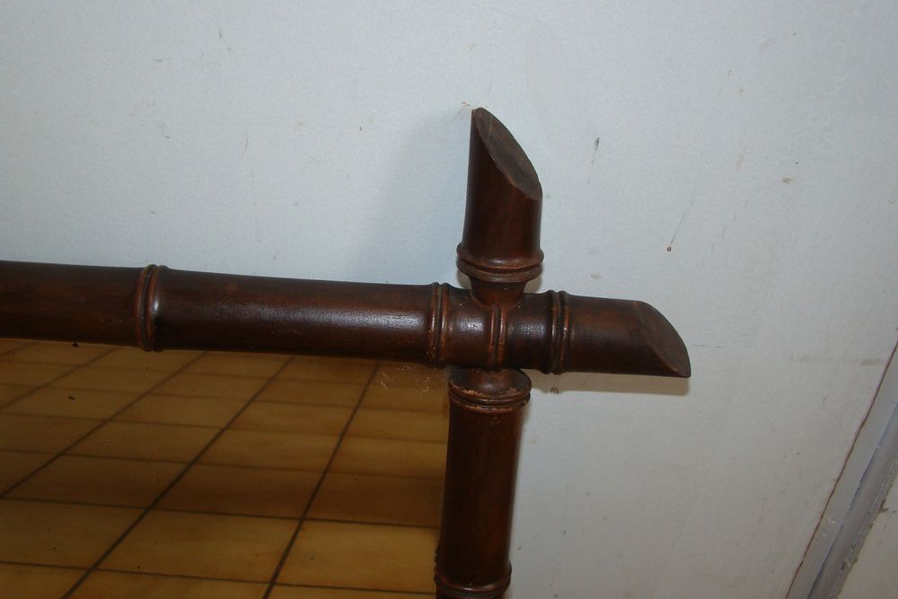 Ancien miroir fa&ccedil;on bambou - Epoque 1900 Décoration