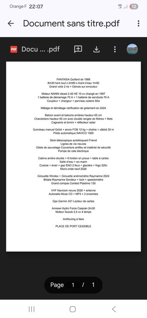 Voiliers Voiliers  occasion Vaison La Romaine 34300