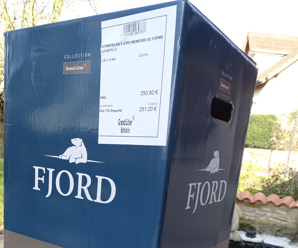 Sur-matelas Fjord m&eacute;moire de forme Meubles