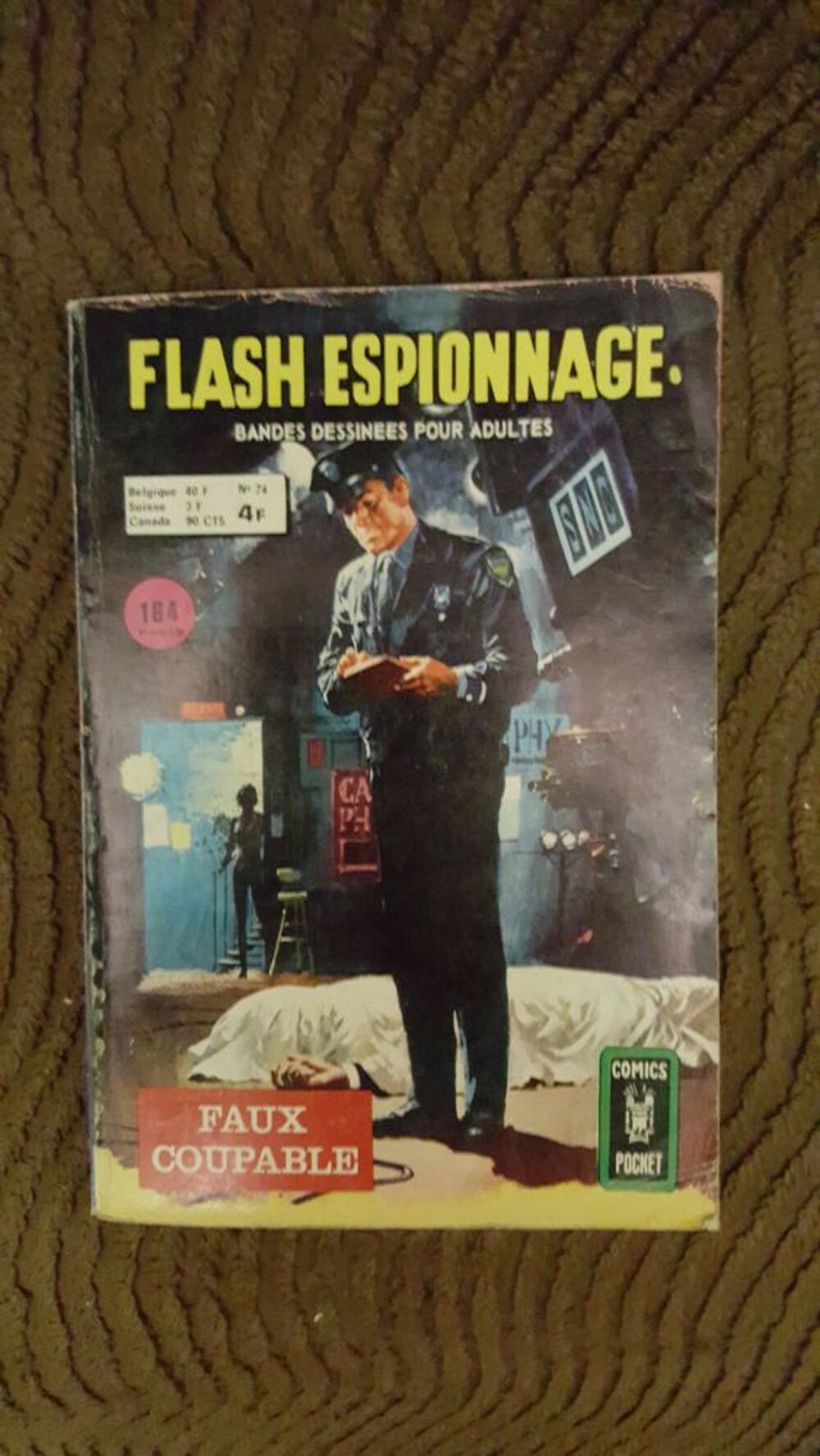 BD FLASH ESPIONNAGE N&deg;74 Livres et BD
