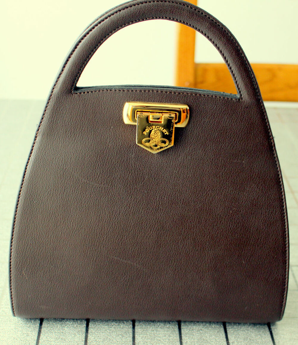 Sac &agrave; main de marque Pourchet TTB Maroquinerie