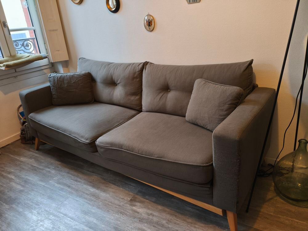 Canap&eacute;-lit 3 places Maison du Monde vert Meubles