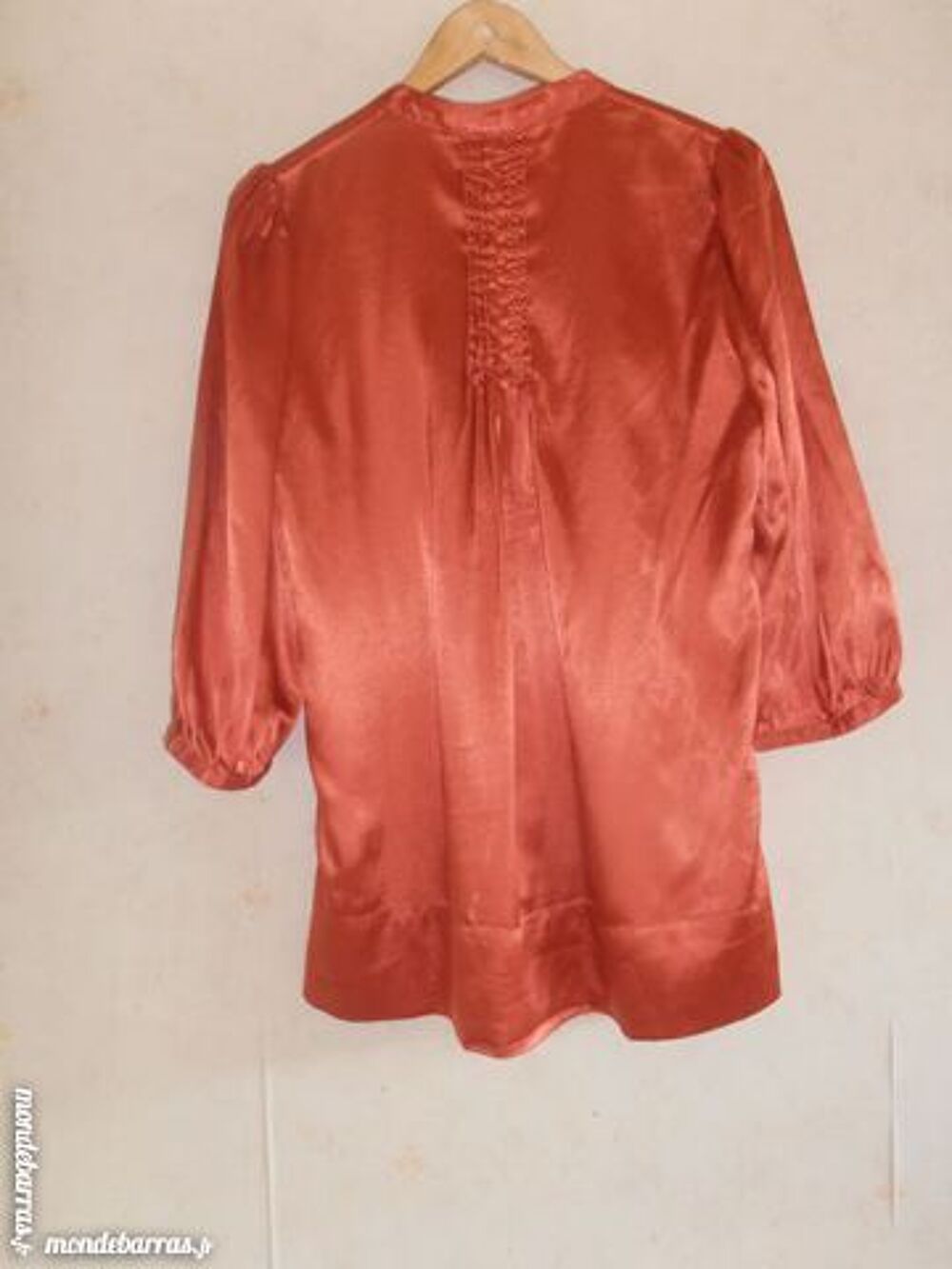 Tunique satin orange (41) Vtements