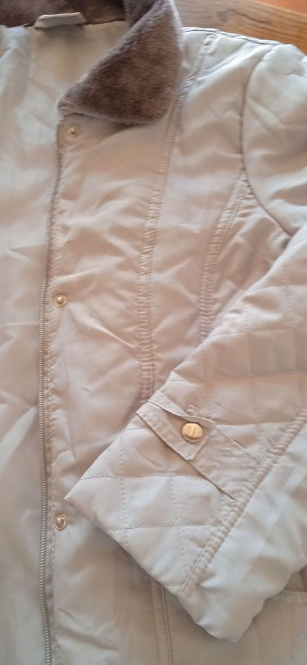 manteau doudoune gris nacr&eacute; Vêtements