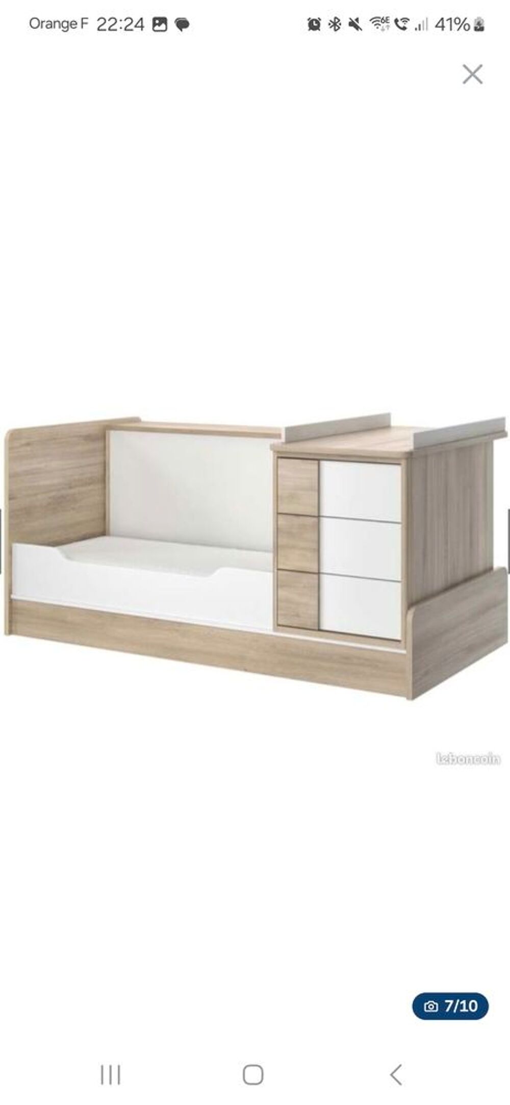 Lit &eacute;volutif Mobilier enfants