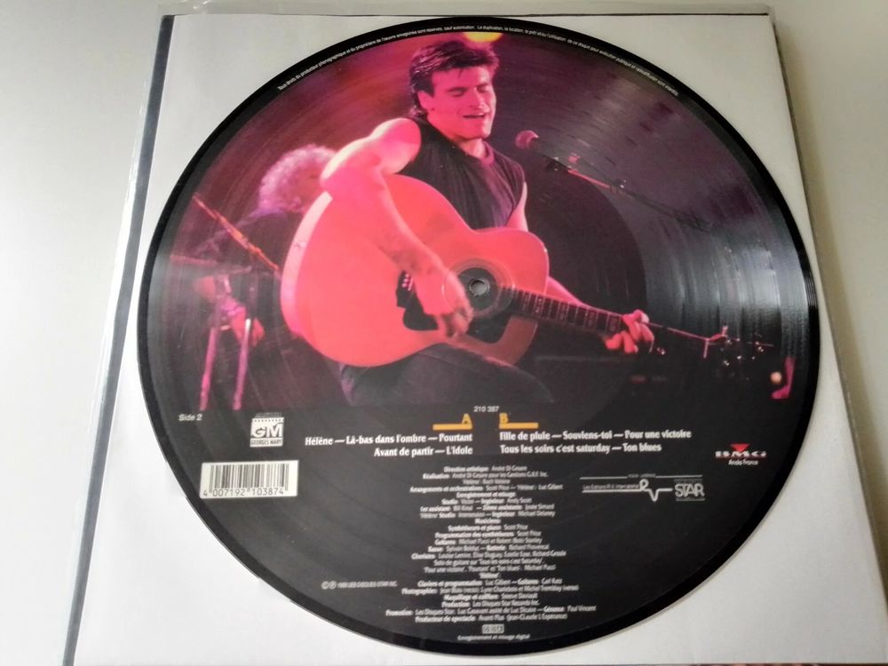 ROCH VOISINE RARE LP 33 TOURS VINYL PICTURE DISQUE "HELENE" CD et vinyles