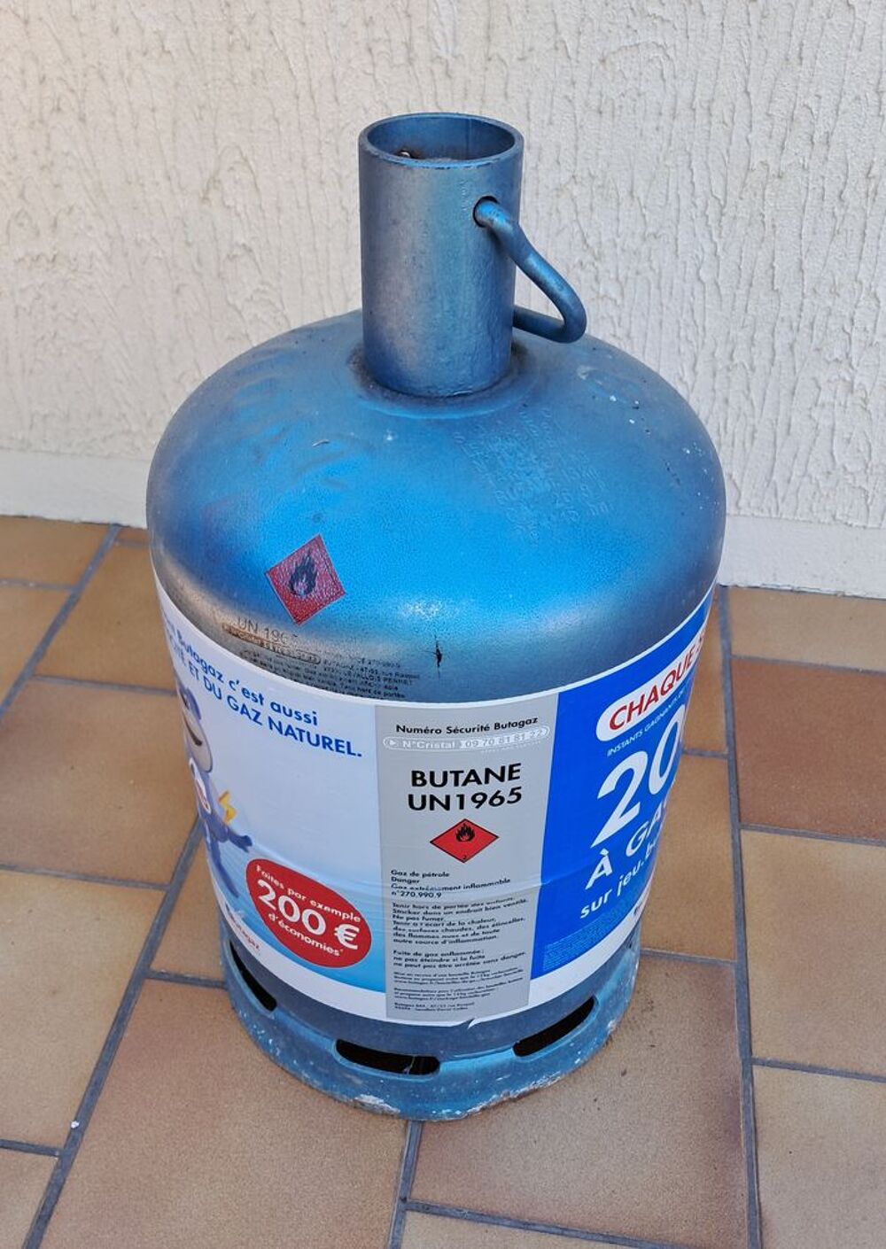 Bouteille de gaz butane pleine 13 kg Bricolage