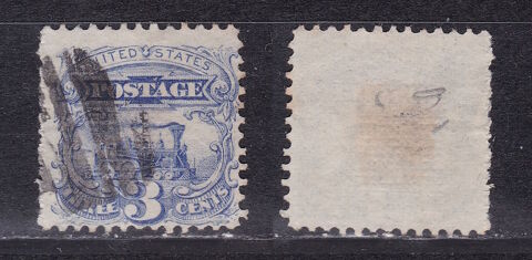 Timbres tats Unis USA 1869 YT 31 3 Lyon 5 (69)