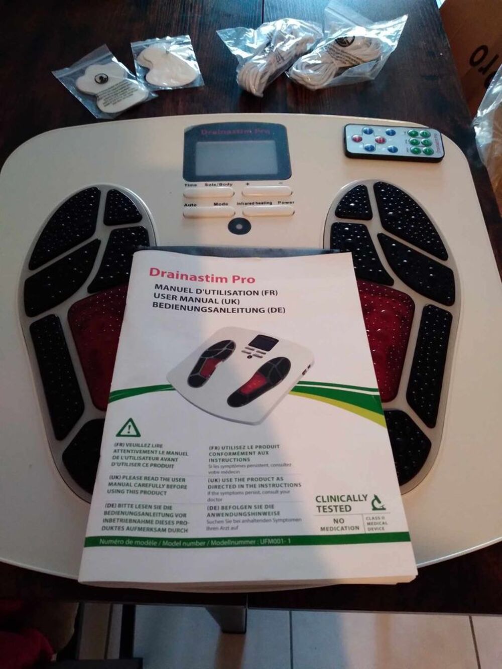 Drainastim-pro avec accessoires et notice Chaussures
