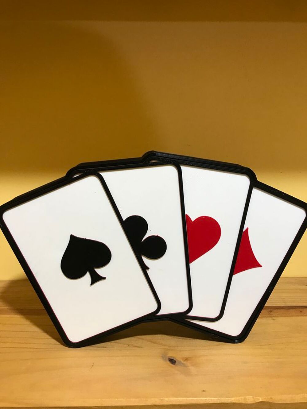 Lampe CARTE POKER LEDS USB Décoration