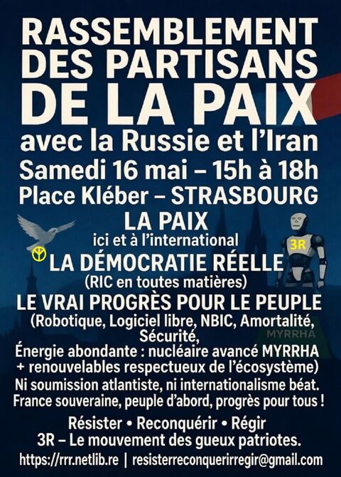 Rassemblement des partisans de la paix avec la Russie et l'I