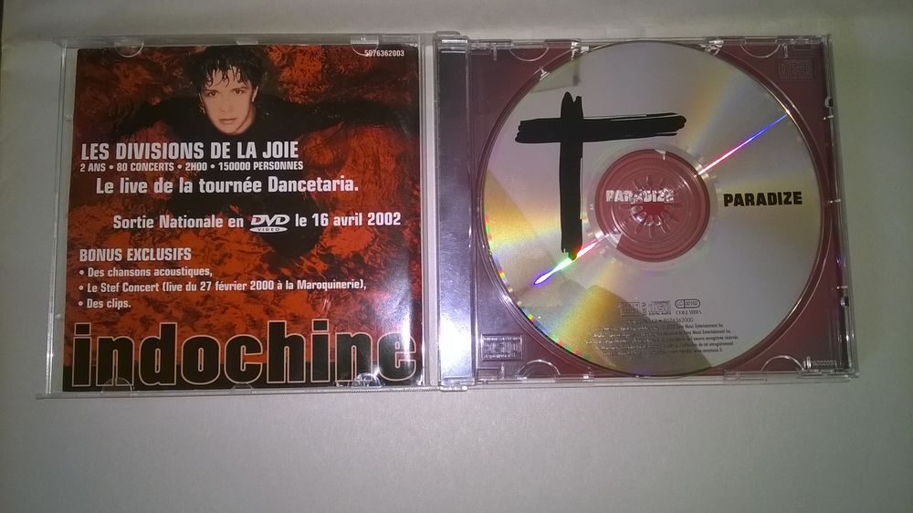 CD Paradize
Indochine
2002
Excellent etat
Paradize
Elect CD et vinyles