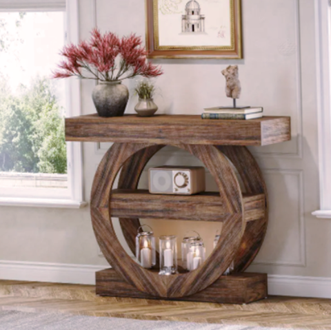 Console ronde sculpte ? Style bohme et raffin 159 Lyon 2 (69)